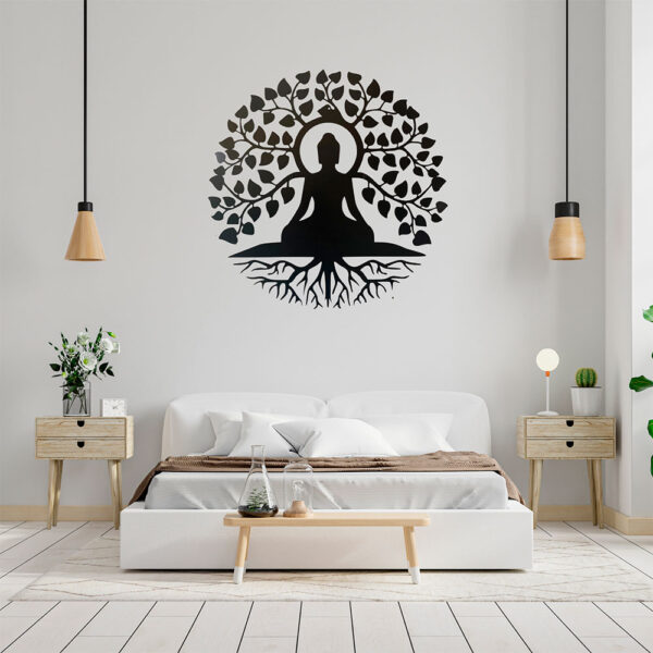 Buda con árbol de la vida 60 cm de metal - Imagen 4