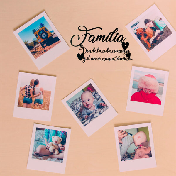 Letrero de decoración de pared frase "Familia" para decoración del hogar - Imagen 7