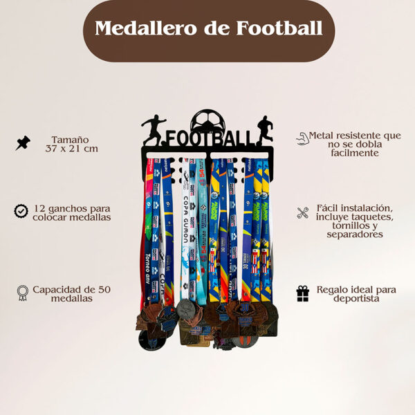 Medallero de Football Soccer para Pared - Imagen 5