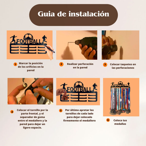 Medallero de Football Soccer para Pared - Imagen 7