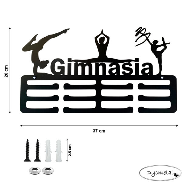 Medallero de Gimnasia para Pared Color Negro - Imagen 5