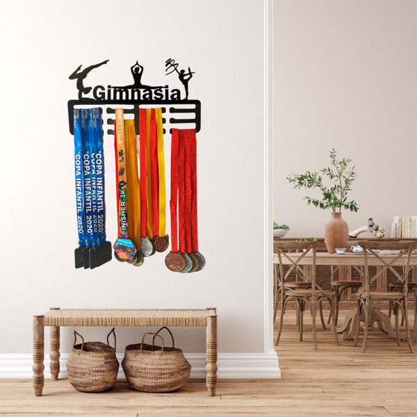 Medallero de Gimnasia para Pared Color Negro - Imagen 7