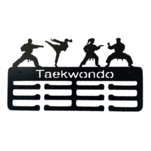 Medallero de Taekwondo para Pared Color Negro