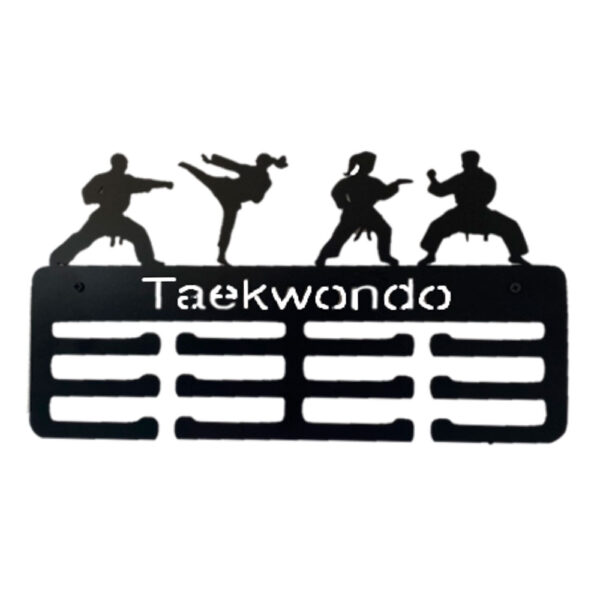 Medallero de Taekwondo para Pared Color Negro