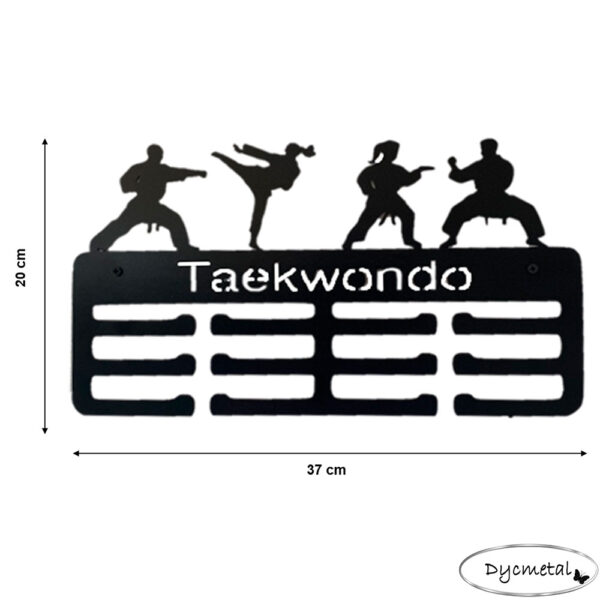 Medallero de Taekwondo para Pared Color Negro - Imagen 3