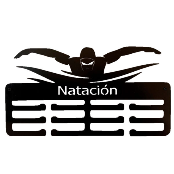 Medallero de natación para Pared Color Negro