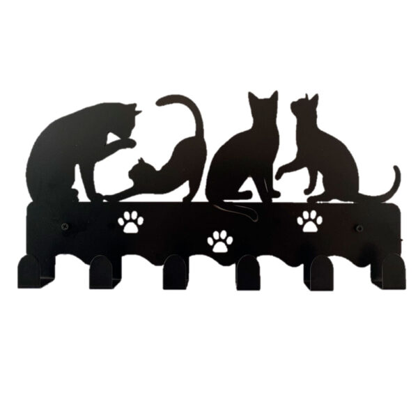 Perchero de pared gatos