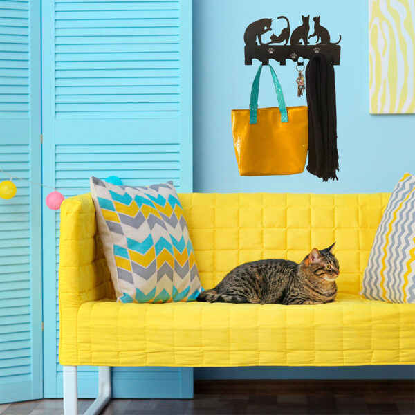 Perchero de pared gatos - Imagen 7