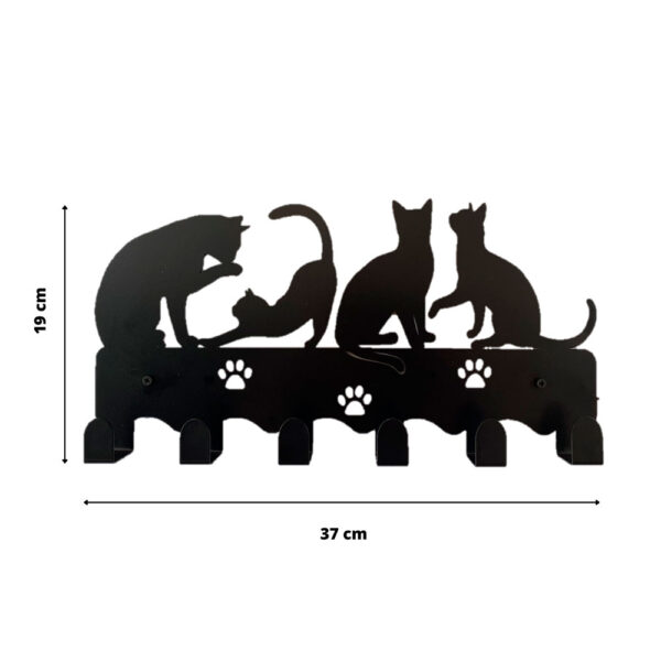Perchero de pared gatos - Imagen 4