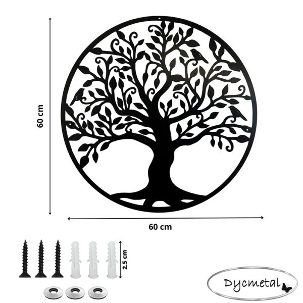 Árbol de la vida de metal tamaño 60 cm - Imagen 3